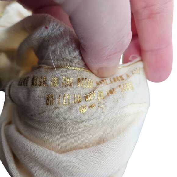 Jens Pirate Booty Rio Panorama Midi Dress in Rio Sunrise Beige Crochet Trim S - Picture 13 of 15